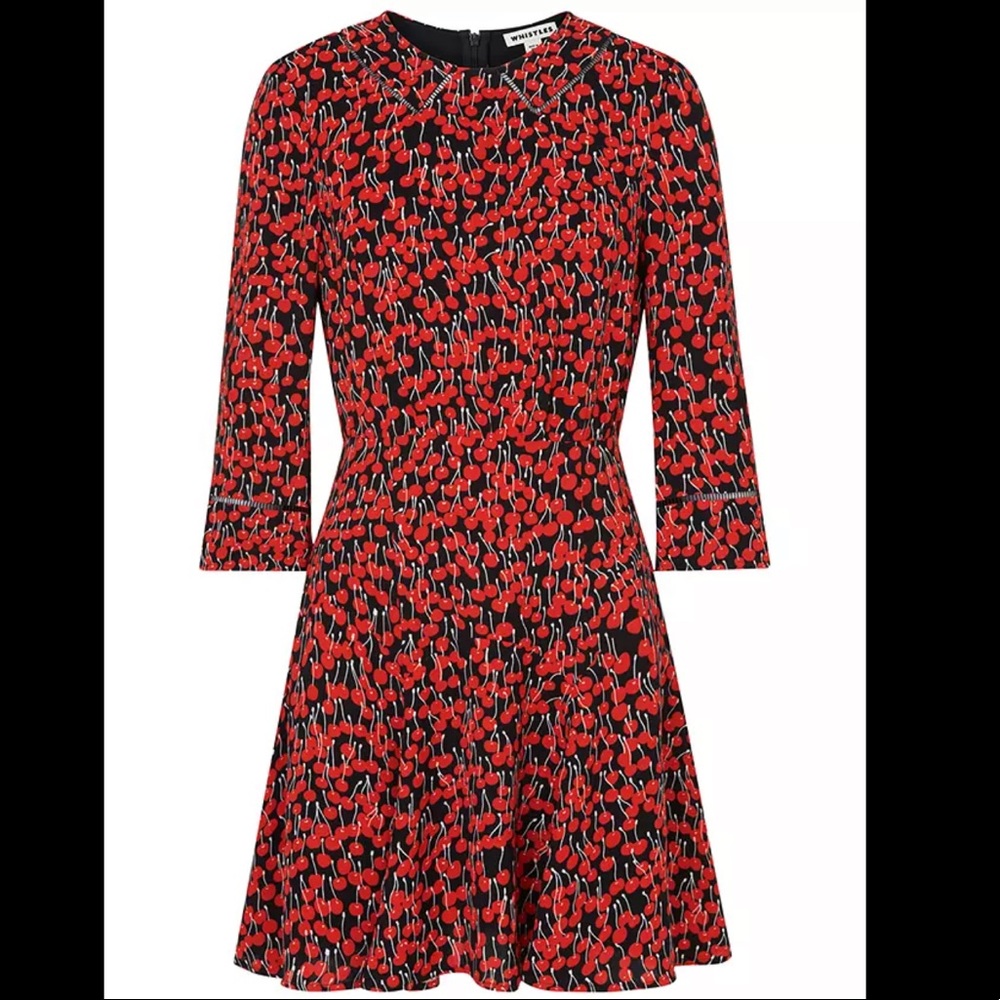 Black and Red Cherries Dress